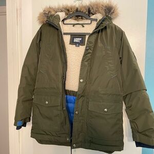 LandsEnd Kids Expedition Waterproof Winter Down Parka, size 10/12 - Medium